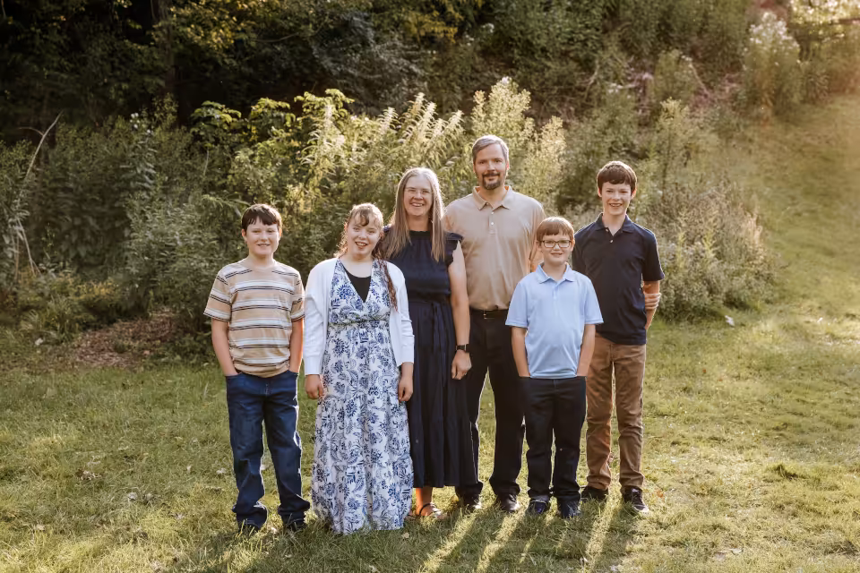 Deacon Ben Carnes and family