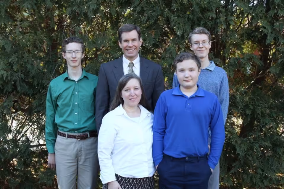 Pastor Matt Postiff and family